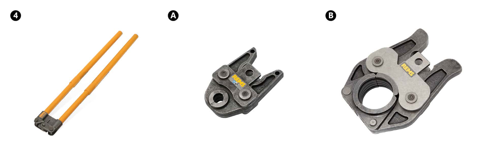 KAN-therm - ultraPRESS system - Hand crimping machine and pressing jaws for REMS brand crimping machines.