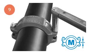 KAN-therm - Groove system - Assembly step 9 - Tightening the nuts