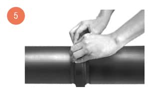 KAN-therm - Groove system - Assembly step 5 - Pipe connection